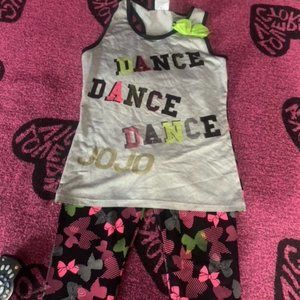 JoJo Siwa two piece athletic suit.